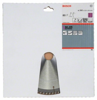 Пильный диск Multi Material. 260 x 30 x 3,2 mm, 80 2608641204